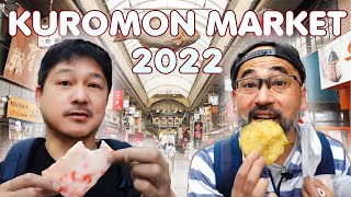 Japanese Street Food Tour of Osaka Kuromon Market 2022 [upl. by Arawaj9]