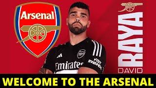 ARSENAL OFFICIALLY ANNOUNCES THE SIGNING OF GOALKEEPER DAVID RAYA ON LOAN [upl. by Aniarrol]