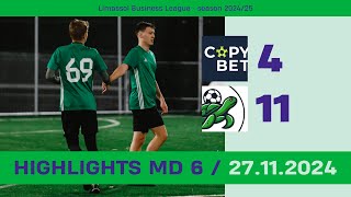 Highlights Copybet — Limassol Turtles  Limassol Business League MD 6  27112024 [upl. by Volkan]