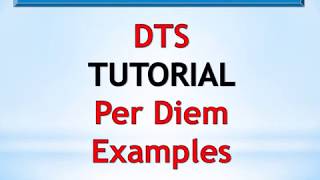 514th AMW DTS Tutorial Per Diem Examples [upl. by Ainwat]