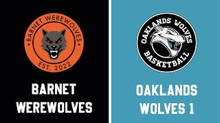 Barnet Werewolves vs Oaklands Wolves 1 [upl. by Lubet]