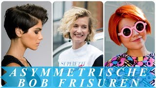 Coole asymmetrische frisuren damen den frühling 2018 [upl. by Teerprah]