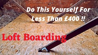 Raised loft boarding How to board a loft  Loft Boarding 2021 [upl. by Homovec85]