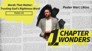 Words That Matter Trusting Gods Righteous Word  No More Flying Blind  One Chapter Wonders [upl. by Nnayrb]