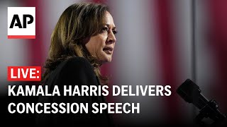 LIVE Kamala Harris concession speech after election loss FULL [upl. by Eras596]