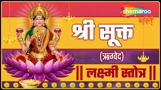 श्रीसूक्त ऋग्वेद  Sri Suktam with Hindi Lyrics  Powerful Lakshmi Stotra [upl. by Burta85]