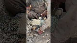 amazing process of making cement tufftiles cementprojects dye shorts [upl. by Dinin]