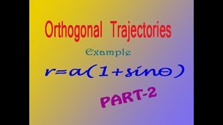 Engineering maths 1 orthogonal trajectory good example PART2 [upl. by Fuhrman]