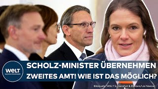 AMPELAUS FDPMinister entlassen ScholzMinister übernehmen zweites Ministerium [upl. by Gollin590]