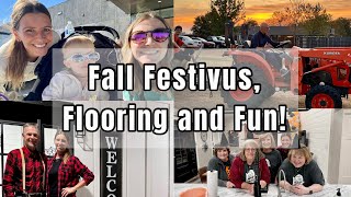 Fall Festivus Flooring and Fun Vlog  44 [upl. by Atnek]