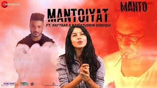 Raftaar x Nawazuddin Siddiqui  MANTOIYAT  Manto  Reaction Pooja Rathi  CuteBox [upl. by Shanta]