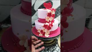 Anniversary cake design 🎉🎂 shortvideo youtubeshorts viralvideo [upl. by Nonnek]