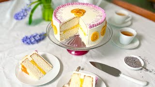 Bright and Sunny Lemon Lavender Cake Recipe [upl. by Verger]