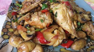 ToyuqluGöbələkliYeməkChickenandMushroomRecipe [upl. by Neeluqcaj]