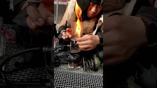 Leather Shoe Making shorts diy leathercraft leather shoes viral shortsfeed diycrafts [upl. by Anirtik]