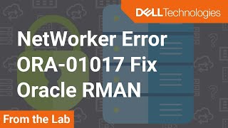 NetWorker Oracle Backups fail – Fix error ORA01017 invalid usernamepassword logon denied [upl. by Sillad]