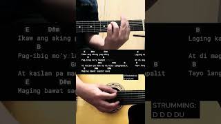 Tayo Lang Dalawa  Donna Cruz  Easy Guitar Chords Tutorial For Beginners guitarlesson [upl. by Anyehs]