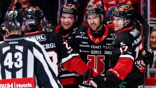 Ludvig Larsson slår in 11pucken på volley hemma mot Färjestad [upl. by Anallij]