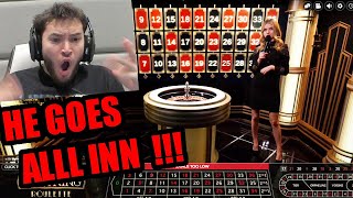 AdinRoss Goes ALL IN  Lightning Roulette amp BlackJack [upl. by Ramso563]