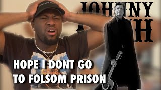 First Time Reaction  Johnny Cash  Folsom Prison Blues  JOHNNY PAINTS A PICTURE [upl. by Einiffit647]