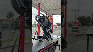 CRAZY guy on WHEELIE MACHINE  LOUD EXHAUST  YAMAHA R1 [upl. by Rourke]