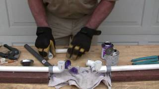 How to repair PVC pipe The four 90s method [upl. by Nanahs]