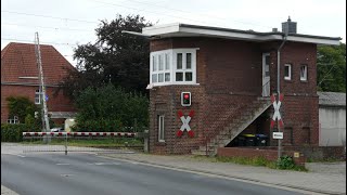 Bahnübergang Emsbüren Leschede  German Railroad crossing  Duitse Spoorwegovergang [upl. by Graner]