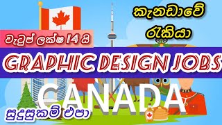 කැනඩා රැකියා Graphic Design Jobs මාසික වැටුප් ලක්ෂ 14 ක් foreignjobs Canada job vacancies freevisa [upl. by Maharg]