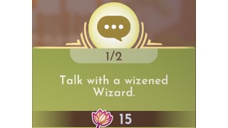 Talk with a wizened Wizard  Disney Dreamlight Valley [upl. by Allerus231]