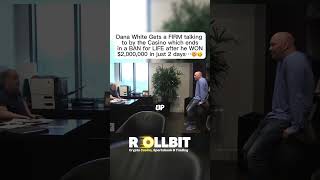 Dana White gets a FIRM talking to…😬 casino gambling dana danawhite banned blackjack roulette [upl. by Einoj]