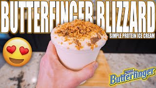 ANABOLIC BUTTERFINGER BLIZZARD  Simple High Protein Ice Cream Recipe [upl. by Aggi341]