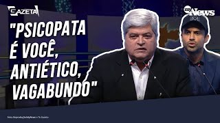 DEBATE DATENA PERDE A CALMA AO SER PROVOCADO POR MARÇAL E PROTAGONIZA CENA POLÊMICA [upl. by Lebyram]