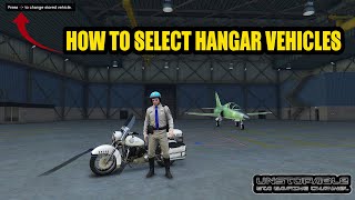 How To Select your Hangar Vehicles GTA Story Mode [upl. by Darin]