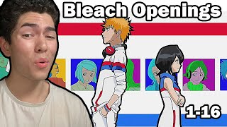 I React To Every Bleach Opening 116 [upl. by Shem446]