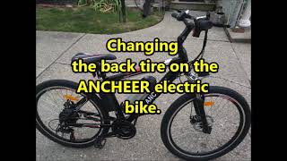 ANCHEER electric bike change back tire WHAT YOU NEED TO KNOW [upl. by Ignace]