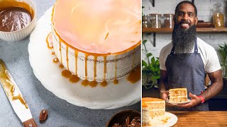 Mouthwatering Vegan Caramel Cake [upl. by Treblihp]