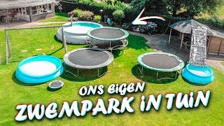 ZWEMPARK IN EIGEN TUIN MAKEN [upl. by Eniluqcaj]