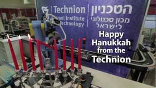 For Hanukkah Light that Menorah Technion Rube Goldberg Machine Chanukah [upl. by Meehar]