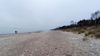 Ostsee im Baltikum  On the Beach  BALTIC sea LITAUEN  Wandertag am Winterstrand [upl. by Nanerb]