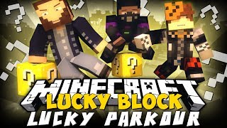 Minecraft Lucky Block Lucky Parkour wFeralHuntard amp Thy7th [upl. by Idalla]