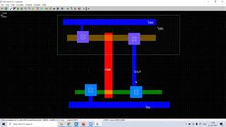 EXP 1LAYOUT OF CMOS INVERTER USING MICROWIND [upl. by Urbani]