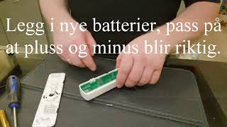 Bytte batterier i komfyrvakt mKomfy [upl. by Noedig]