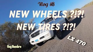 Vlog 8 Installing 17in wheels and new tires on LX 470 [upl. by Urbannal546]