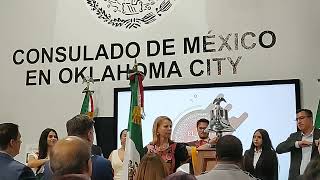 Independencia de México celebración Oklahoma City en Consulado [upl. by Genna]