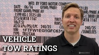 Vehicle tow ratings GVWR GCWR tongue weights and more [upl. by Ariana773]