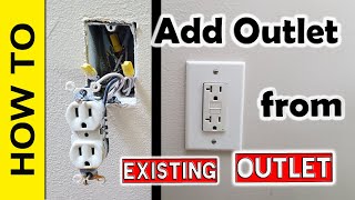 How to Add Outlet from Existing Outlet [upl. by Hepsiba151]