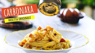 Spaghetti alla carbonara ricetta ORIGINALE [upl. by Priscella]