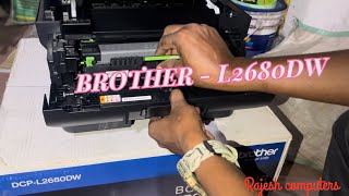 Brother DCP L2680DW WiFi Duplex Printer Unboxing  Installation amp Review in Hindi 2024 [upl. by Nereus208]