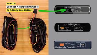 HowTo Connect A Hardwiring Cable To A Dash Cam Battery [upl. by Gizela]