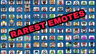 TOP😍 RAREST Emotes in Clash Royale [upl. by Dupaix]